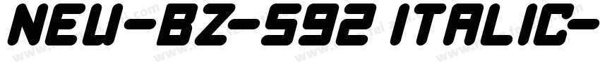 NEU-BZ-S92 Italic字体转换